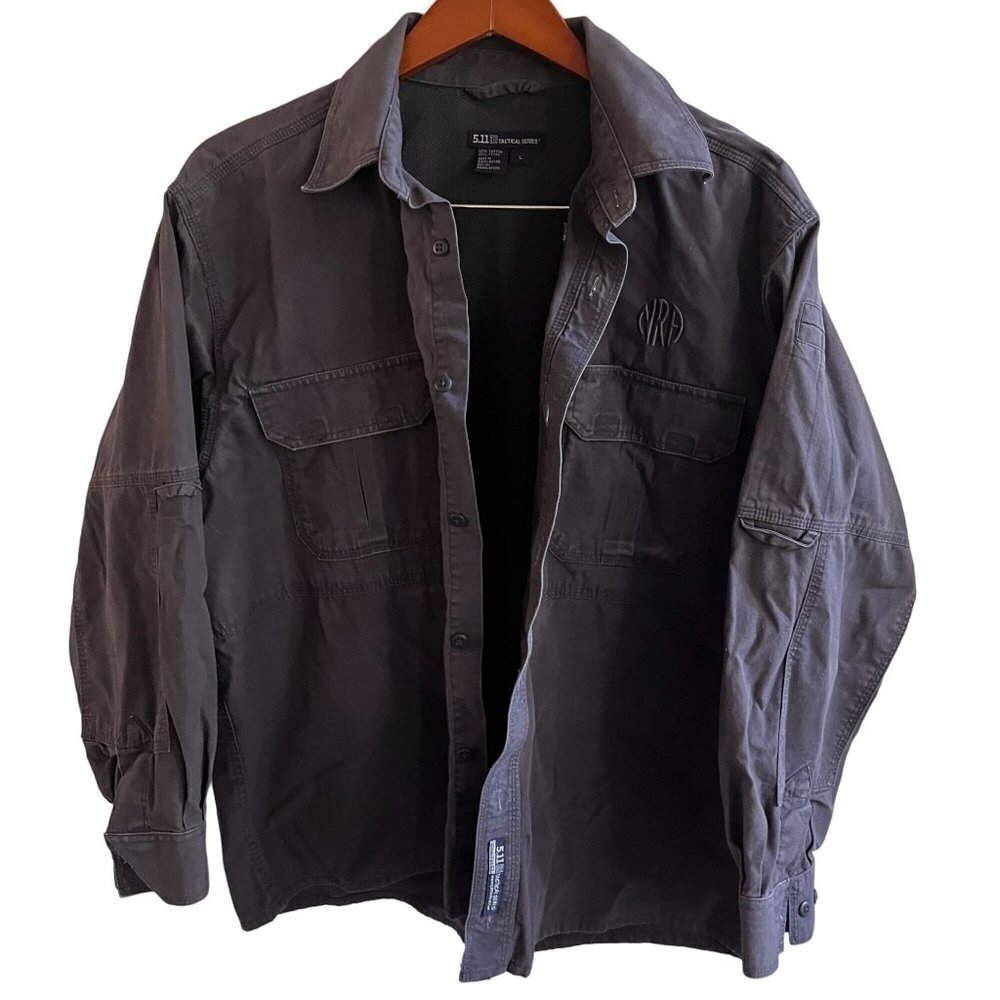 5.11 Tactical Shirt Mens Large TDU‎ Storm Uniform Duty Outdoor Button Up Ripstop
